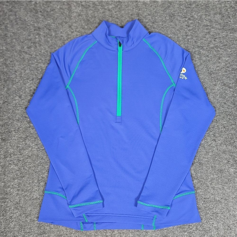 Peter Millar 1/4 Zip Pullover L Blue Bandon Dunes Golf UPF 50 Stretch